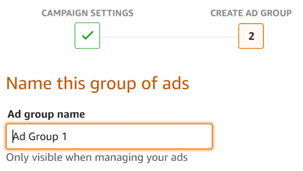 Amazon Ad group